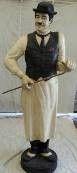 Dekofiguren mieten & vermieten - Charly Chaplin Figur, Charly Chaplin, Figur, Hollywood, Stummfilm, Komiker, Parodie, Satire, Schauspieler, 20er jahre in Kamp-Bornhofen