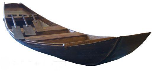 Dekorationsservice mieten & vermieten - Holzboot mit Paddel, Boot, Fischerboot, Holz, Paddel, Ruder, Fischer, Anglerboot, Ruderboot, Paddelboot, Event, Messe in Kamp-Bornhofen