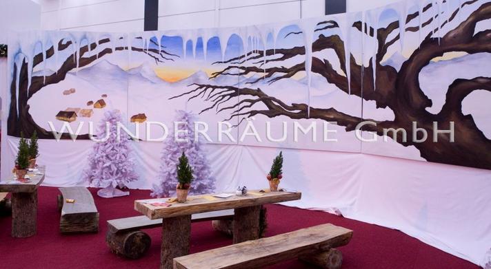 Weihnachtsdekoration mieten & vermieten - Größter dt. Winter & Weihnachtsfundus XXL, WUNDERRÄUME GmbH vermietet: Dekoration / Kulisse für Event, Messe, Veranstaltung, Incentive, Mitarbeiterfest, Firmenjubiläum in Lichtenstein/Sachsen