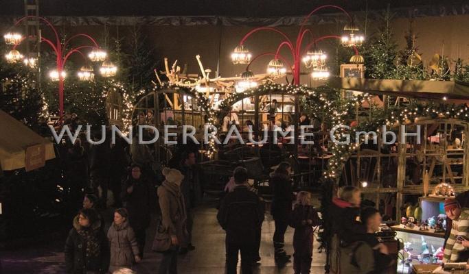 Pflanzen mieten & vermieten - beleuchtetete Tannengirlanden - WUNDERRÄUME GmbH vermietet: Dekoration/Kulisse für Event, Messe, Veranstaltung, Incentive, Mitarbeiterfest, Firmenjubiläum in Lichtenstein/Sachsen