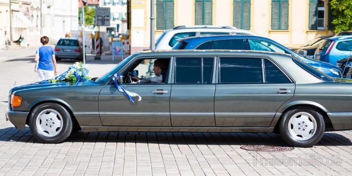 Hochzeitsauto mieten & vermieten - Mercedes 560 SEL Pullman (W 126) mit Chauffeur in Ansbach