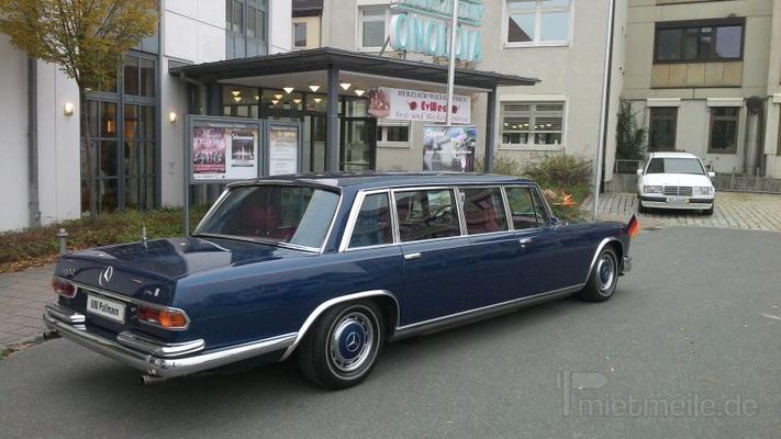 Limousinen mieten & vermieten - Mercedes 600 Pullman (W 100) mit Chauffeur in Ansbach