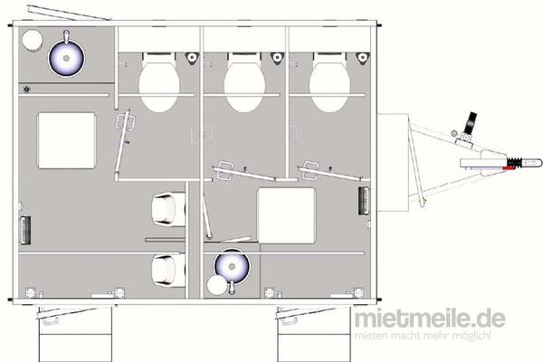 Toilettenwagen mieten & vermieten - Toilettenwagen Lplus / Miettoiletten in Lütjensee