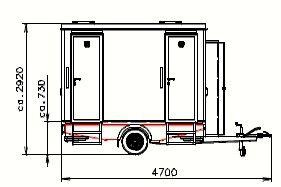 Toilettenwagen mieten & vermieten - Toilettenwagen Lplus / Miettoiletten in Lütjensee