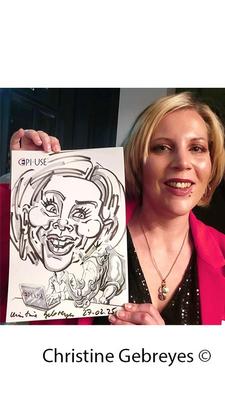 Schnellzeichner mieten & vermieten - Eventzeichnerin Christine in Berlin