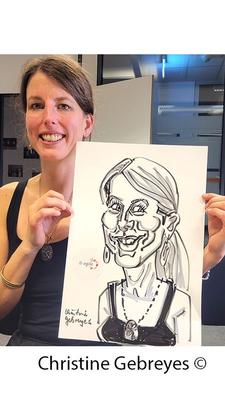 Schnellzeichner mieten & vermieten - Eventzeichnerin Christine in Berlin