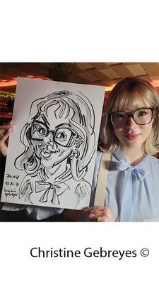 Schnellzeichner mieten & vermieten - Eventzeichnerin Christine in Berlin