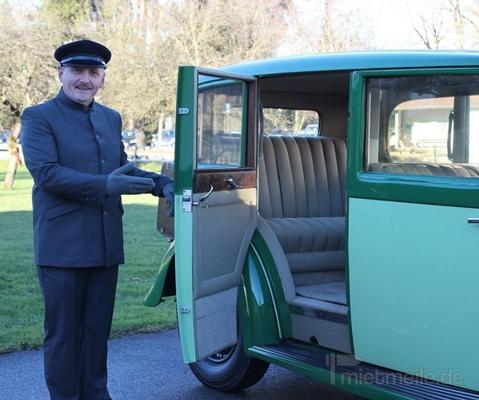 Hochzeitsauto mieten & vermieten - Luxuriöser engl. Daimler von 1934 mit 7-Sitzen in Bernau am Chiemsee