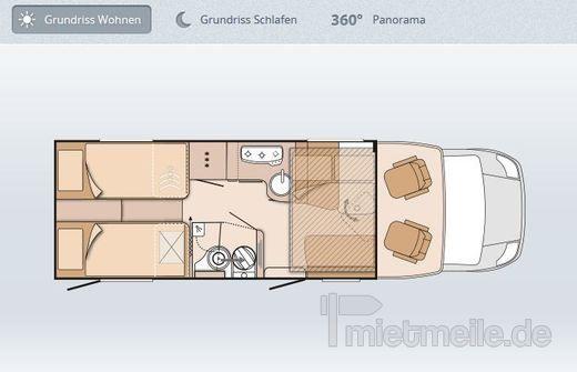 Wohnmobile mieten & vermieten - ADAC Wohnmobil Melody Class für 2 bis 4 Personen in Berlin