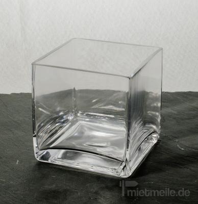 Tischdekoration mieten & vermieten - Windlicht Glas Breite 10cm Tiefe 10cm Höhe 10cm in Rosenheim