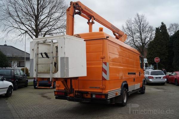 LKW Hebebühnen mieten & vermieten - Arbeitsbühne auf DB Kastenwagen in Nettetal