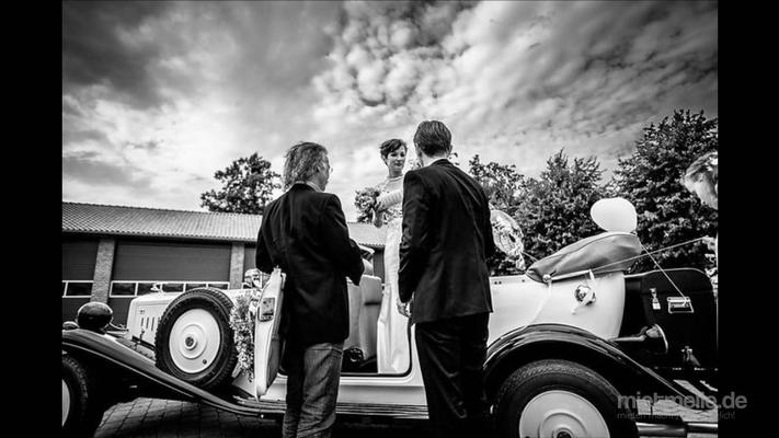 Hochzeitsauto mieten & vermieten - "HOCHZEITS-CABRIOLET" offen oder geschlossen in Werl