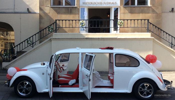 Hochzeitsauto mieten & vermieten - Einzigartiger VW Käfer Limousine 1967 in Gangelt