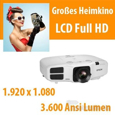 Beamer mieten & vermieten - 3.600 Ansi LCD Full HD Beamer in Dresden