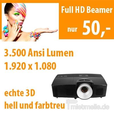 Beamer mieten & vermieten - Full HD Beamer 3.500 ANSI Lumen in Dresden