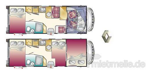 Wohnmobile mieten & vermieten - Wohnmobil mit Rückfahrkamera/6 Schlafplätzen in Einbeck