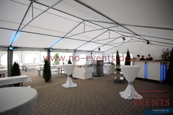 Partyzelte mieten & vermieten - Pavillon 3 x 3 x 2,5 m / Stoff / Blau in Neumünster