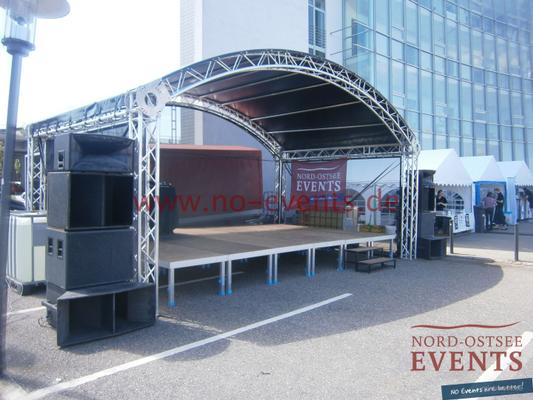 Partyzelte mieten & vermieten - Pavillon 3 x 3 x 2,5 m / Stoff / Blau in Neumünster