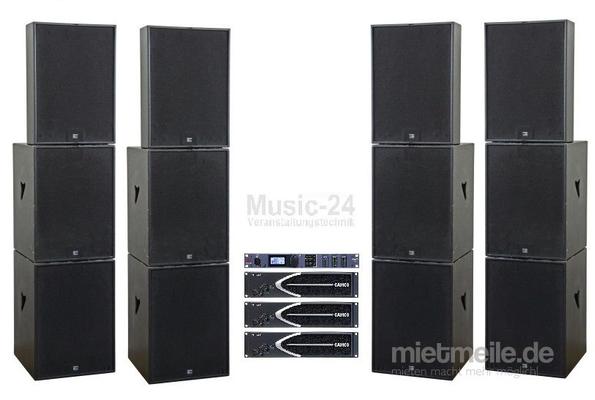 Musikanlage mieten & vermieten - Seeburg Pa Anlage 8x B1801, 4x TSM15 Tonanlage, Beschallungsanlage, Musikanlage, Lautsprecher, Partyanlage, Line Array in Wismar