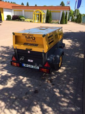 Kompressor / Druckluftwerkzeug mieten & vermieten - Druckluftkompressor Atlas Copco XAS47 in Salzgitter Engelnstedt