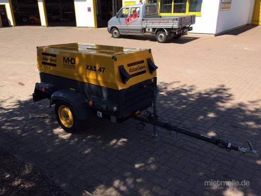 Kompressor / Druckluftwerkzeug mieten & vermieten - Druckluftkompressor Atlas Copco XAS47 in Salzgitter Engelnstedt