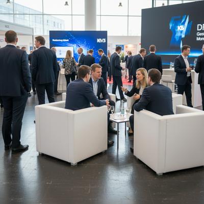 Loungemöbel mieten & vermieten - Weißer Loungesessel mieten – Clubsessel in Kunstleder für Business & Messe in Wuppertal