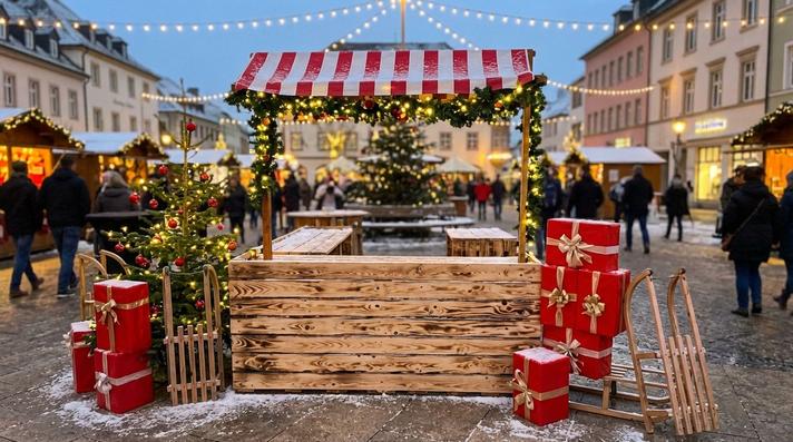 Verkaufsstand mieten & vermieten - Nostalgischer Marktstand mieten – Candy Bar & Verkaufsstand für Hochzeit & Event in Wuppertal