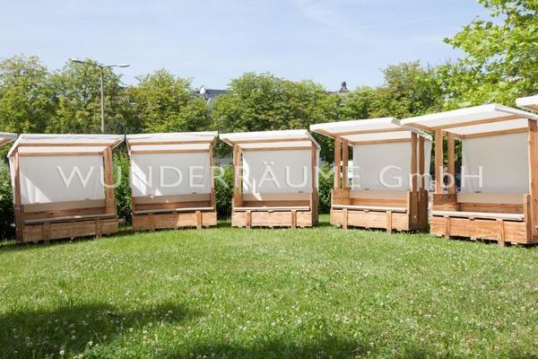 Antik & Rustikal mieten & vermieten - Sofa Rustikal 1, mit Dach - WUNDERRÄUME GmbH vermietet: Dekoration/Kulisse für Event, Messe, Veranstaltung, Incentive, Mitarbeiterfest, Firmenjubiläum in Lichtenstein/Sachsen