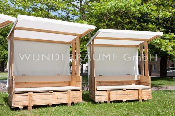 Antik & Rustikal mieten & vermieten - Sofa Rustikal 1, mit Dach - WUNDERRÄUME GmbH vermietet: Dekoration/Kulisse für Event, Messe, Veranstaltung, Incentive, Mitarbeiterfest, Firmenjubiläum in Lichtenstein/Sachsen