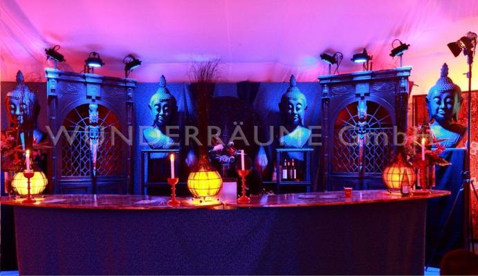 Mobile Bar mieten & vermieten - Buddha-Bar - WUNDERRÄUME GmbH vermietet: Dekoration/Kulisse für Event, Messe, Veranstaltung, Incentive, Mitarbeiterfest, Firmenjubiläum in Lichtenstein/Sachsen
