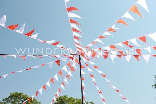 Saisonale Dekoration mieten & vermieten - Wimpelmast - WUNDERRÄUME GmbH vermietet: Dekoration/Kulisse für Event, Messe, Veranstaltung, Incentive, Mitarbeiterfest, Firmenjubiläum in Lichtenstein/Sachsen