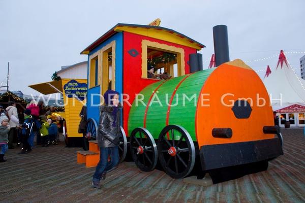 Kulissen mieten & vermieten - Lokomotive, begehbar - WUNDERRÄUME GmbH vermietet: Dekoration/Kulisse für Event, Messe, Veranstaltung, Incentive, Mitarbeiterfest, Firmenjubiläum in Lichtenstein/Sachsen