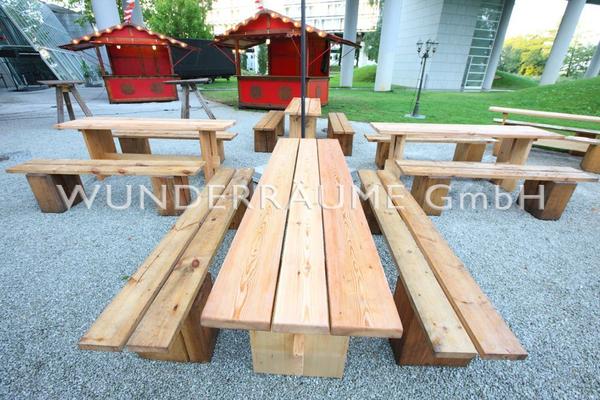 Antik & Rustikal mieten & vermieten - Holztisch rustikal - WUNDERRÄUME GmbH vermietet: Dekoration/Kulisse für Event, Messe, Veranstaltung, Incentive, Mitarbeiterfest, Firmenjubiläum in Lichtenstein/Sachsen