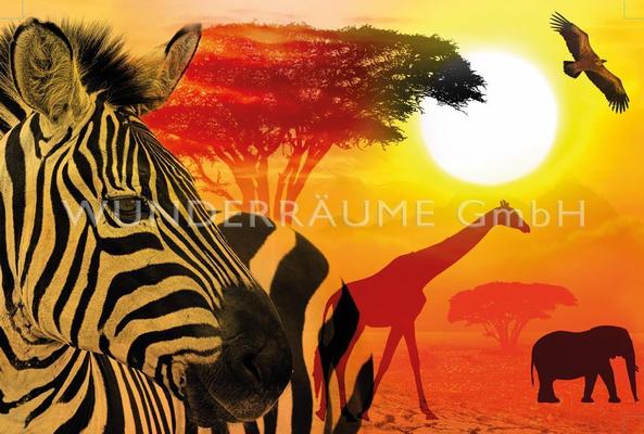 Kulissen mieten & vermieten - Leinwanddruck "Tiere Afrika" in Lichtenstein/Sachsen