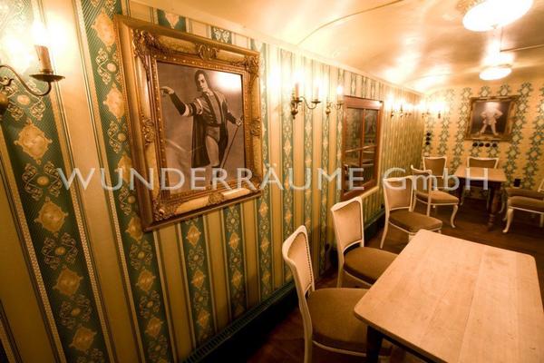 Saisonale Dekoration mieten & vermieten - Zirkuswagen als Bar, Salon od. Lounge; WUNDERRÄUME GmbH vermietet: Dekoration/Kulisse für Event, Messe, Veranstaltung, Incentive, Mitarbeiterfest, Firmenjubiläum in Lichtenstein/Sachsen
