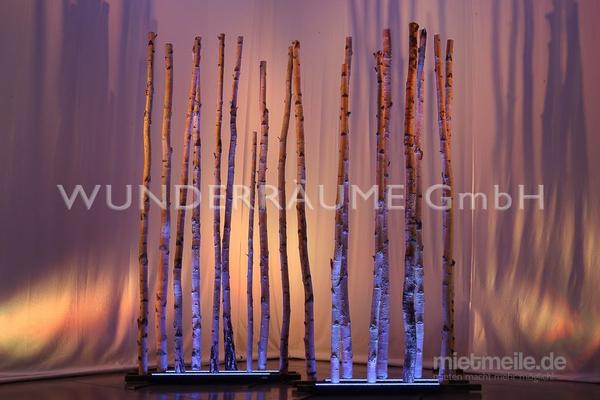 Kulissen mieten & vermieten - Raumteiler "Birkenstamm" - WUNDERRÄUME GmbH vermietet: Dekoration/Kulisse für Event, Messe, Veranstaltung, Incentive, Mitarbeiterfest, Firmenjubiläum in Lichtenstein/Sachsen