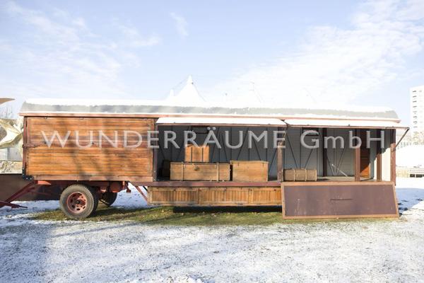 Bühne mieten & vermieten - Zirkuswagen als Bühne - Bühnenwagen; WUNDERRÄUME GmbH vermietet: Dekoration/Kulisse für Event, Messe, Veranstaltung, Incentive, Mitarbeiterfest, Firmenjubiläum in Lichtenstein/Sachsen