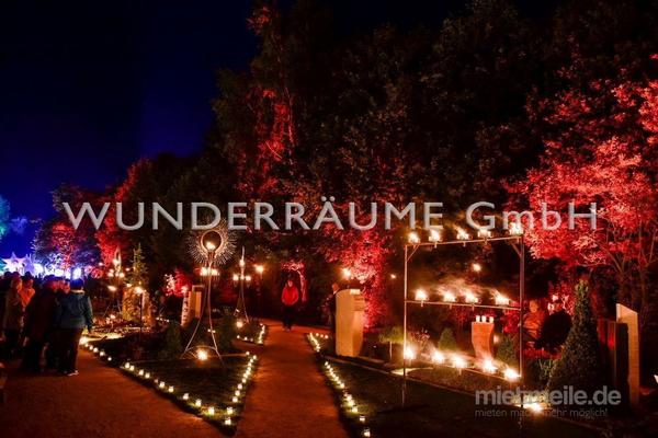 Leuchten & Lampen mieten & vermieten - Sonnenfackel - WUNDERRÄUME GmbH vermietet: Dekoration/Kulisse für Event, Messe, Veranstaltung, Incentive, Mitarbeiterfest, Firmenjubiläum in Lichtenstein/Sachsen