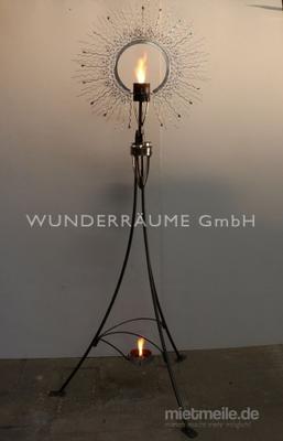 Leuchten & Lampen mieten & vermieten - Sonnenfackel - WUNDERRÄUME GmbH vermietet: Dekoration/Kulisse für Event, Messe, Veranstaltung, Incentive, Mitarbeiterfest, Firmenjubiläum in Lichtenstein/Sachsen