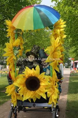 Saisonale Dekoration mieten & vermieten - Sonnenblumenmobil - WUNDERRÄUME GmbH vermietet: Dekoration/Kulisse für Event, Messe, Veranstaltung, Incentive, Mitarbeiterfest, Firmenjubiläum in Lichtenstein/Sachsen