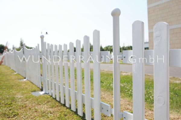 Kulissen mieten & vermieten - weißer Zaun als Umrandung - WUNDERRÄUME GmbH vermietet: Dekoration/Kulisse für Event, Messe, Veranstaltung, Incentive, Mitarbeiterfest, Firmenjubiläum in Lichtenstein/Sachsen