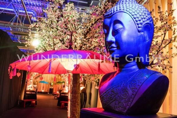 Länder & Flaggen mieten & vermieten - Buddha Büste - WUNDERRÄUME GmbH vermietet: Dekoration/Kulisse für Event, Messe, Veranstaltung, Incentive, Mitarbeiterfest, Firmenjubiläum in Lichtenstein/Sachsen