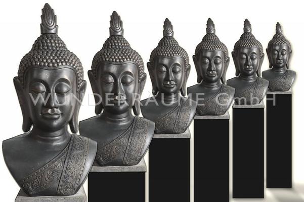 Länder & Flaggen mieten & vermieten - Buddha Büste - WUNDERRÄUME GmbH vermietet: Dekoration/Kulisse für Event, Messe, Veranstaltung, Incentive, Mitarbeiterfest, Firmenjubiläum in Lichtenstein/Sachsen
