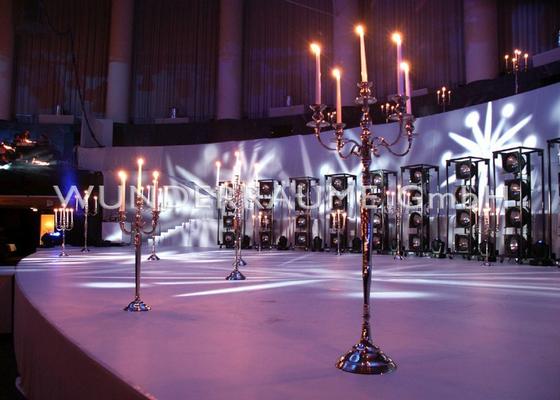 Weihnachtsdekoration mieten & vermieten - Kerzenleuchter; 5-armig, verchromt; 150cm WUNDERRÄUME GmbH vermietet: Dekoration/Kulisse für Event, Messe, Veranstaltung, Incentive, Mitarbeiterfest, Firmenjubiläum in Lichtenstein/Sachsen