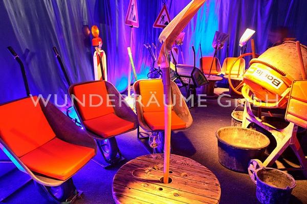 Antik & Rustikal mieten & vermieten - Sessel "Industrial" - WUNDERRÄUME GmbH vermietet: Dekoration/Kulisse für Event, Messe, Veranstaltung, Incentive, Mitarbeiterfest, Firmenjubiläum in Lichtenstein/Sachsen