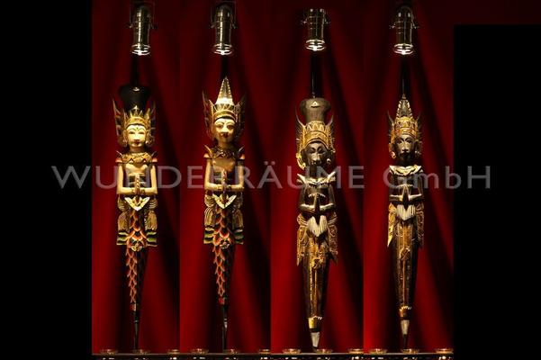 Dekofiguren mieten & vermieten - Buddha-Stelen (Set mit 4 Stück) in Lichtenstein/Sachsen