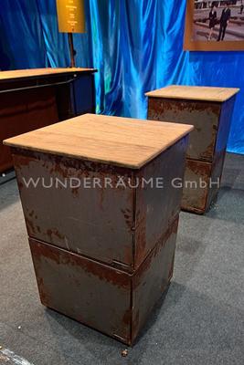 Stehtische mieten & vermieten - Stehtisch "Industrial" - WUNDERRÄUME GmbH vermietet: Dekoration/Kulisse für Event, Messe, Veranstaltung, Incentive, Mitarbeiterfest, Firmenjubiläum in Lichtenstein/Sachsen