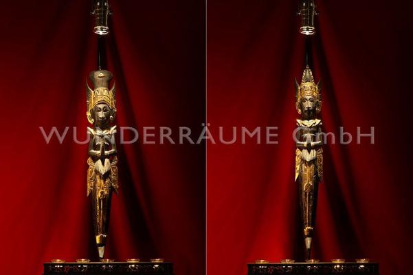 Dekofiguren mieten & vermieten - Buddha-Stelen (Set mit 4 Stück) - WUNDERRÄUME GmbH vermietet: Dekoration/Kulisse für Event, Messe, Veranstaltung, Incentive, Mitarbeiterfest, Firmenjubiläum in Lichtenstein/Sachsen