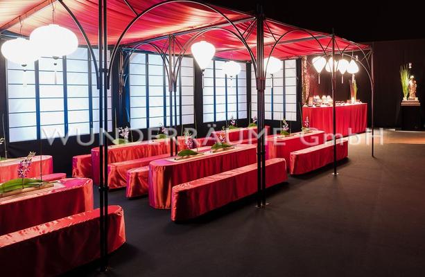 Tischdekoration mieten & vermieten - Tischläufer Bambus - WUNDERRÄUME GmbH vermietet: Dekoration/Kulisse für Event, Messe, Veranstaltung, Incentive, Mitarbeiterfest, Firmenjubiläum in Lichtenstein/Sachsen