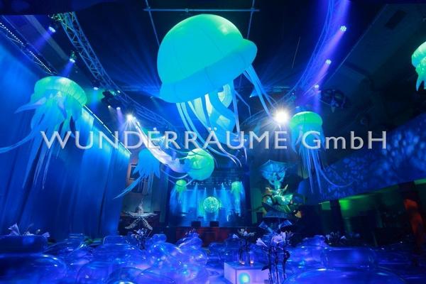 Aufblasbare Dekoration mieten & vermieten - Quallen - WUNDERRÄUME GmbH vermietet: Dekoration/Kulisse für Event, Messe, Veranstaltung, Incentive, Mitarbeiterfest, Firmenjubiläum in Lichtenstein/Sachsen